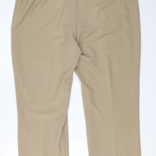 BM Womens Beige   Trousers  Size 20 L26.5 in