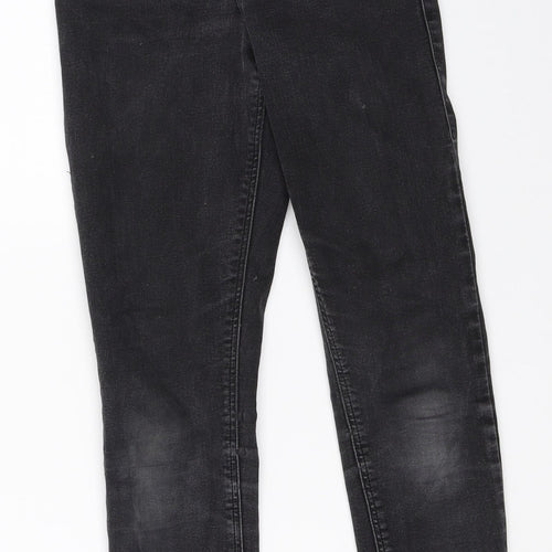 Topshop Womens Black  Denim Skinny Jeans Size 24 in L28 in