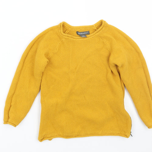 Primark Girls Yellow   Pullover Jumper