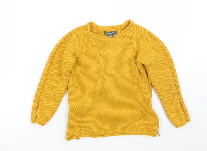 Primark Girls Yellow Pullover Jumper