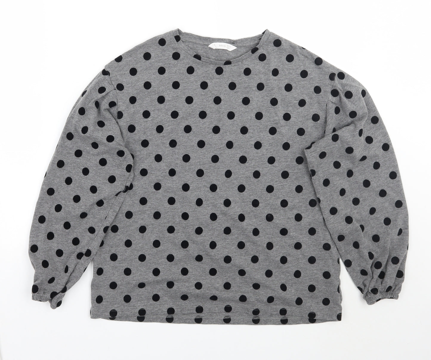 MNG Girls Grey Polka Dot  Pullover Jumper Size 14 Years
