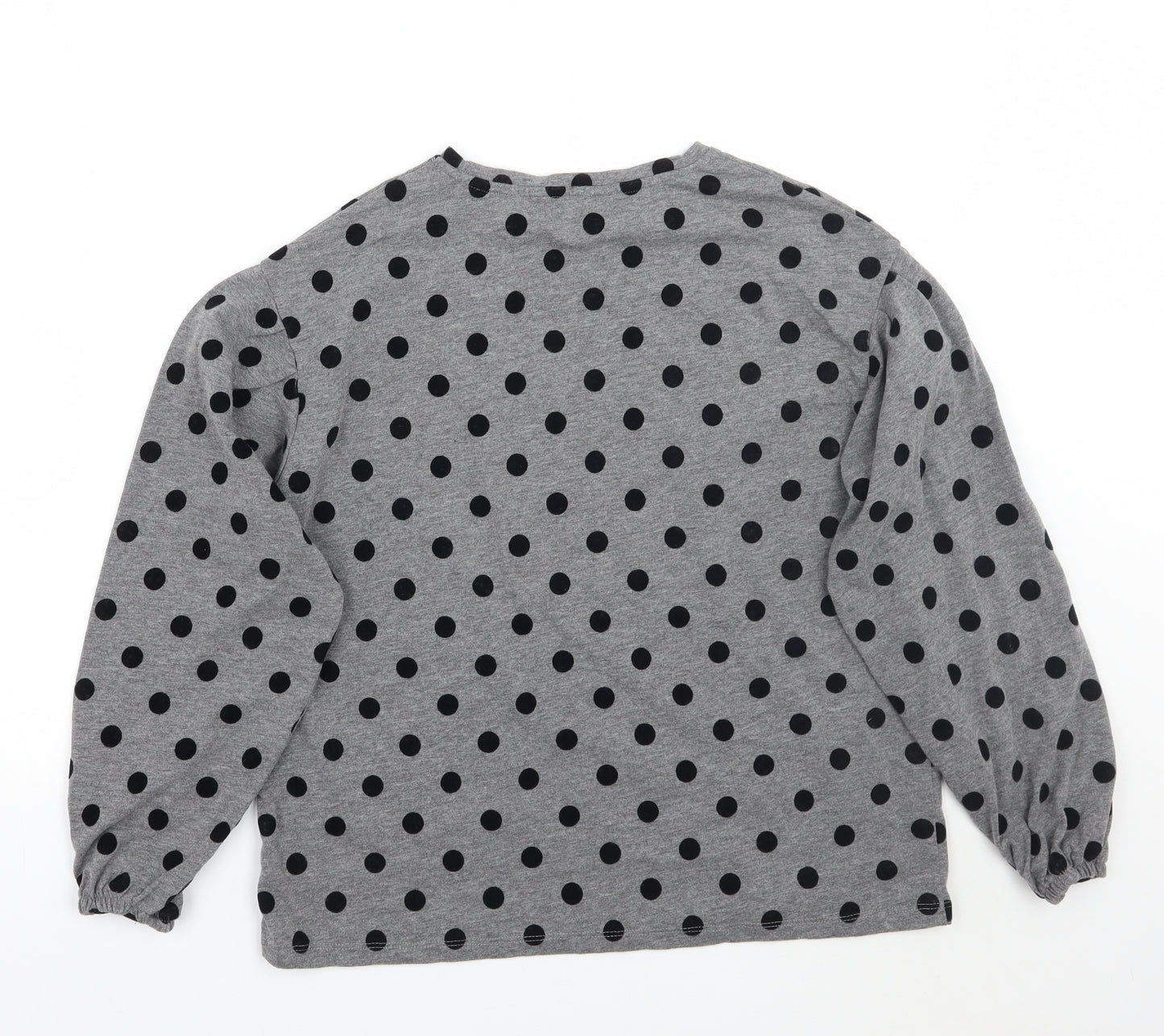 MNG Girls Grey Polka Dot  Pullover Jumper Size 14 Years