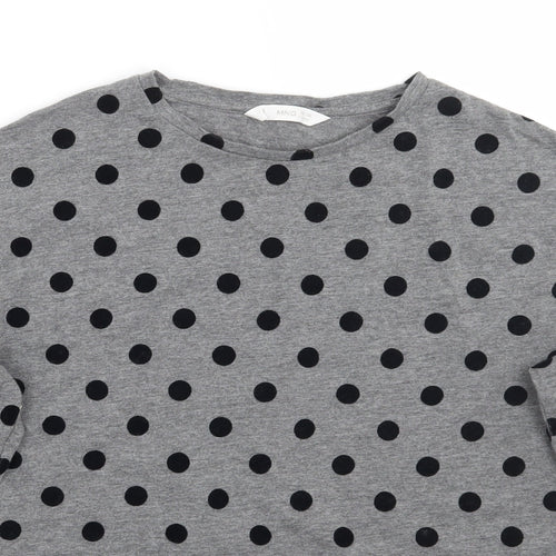 MNG Girls Grey Polka Dot  Pullover Jumper Size 14 Years