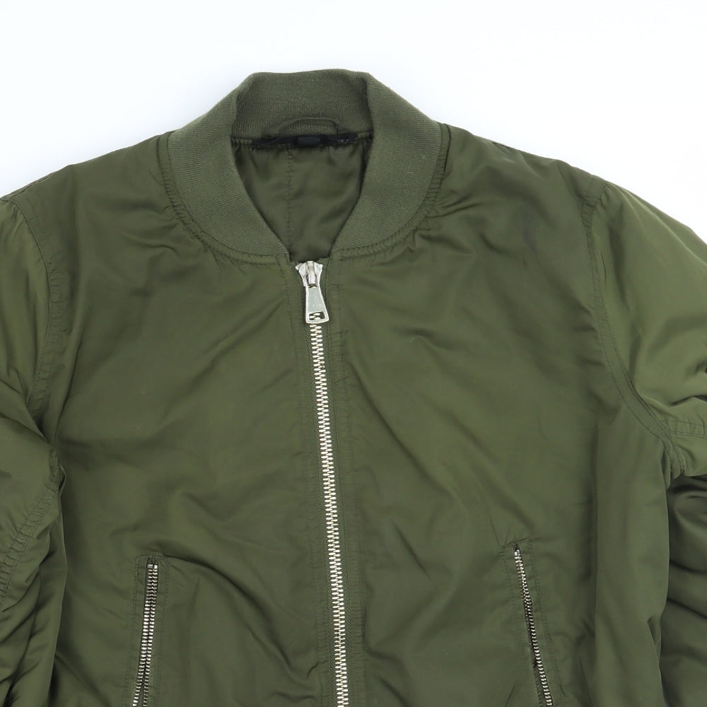 Topshop Womens Green   Jacket Coat Size 10