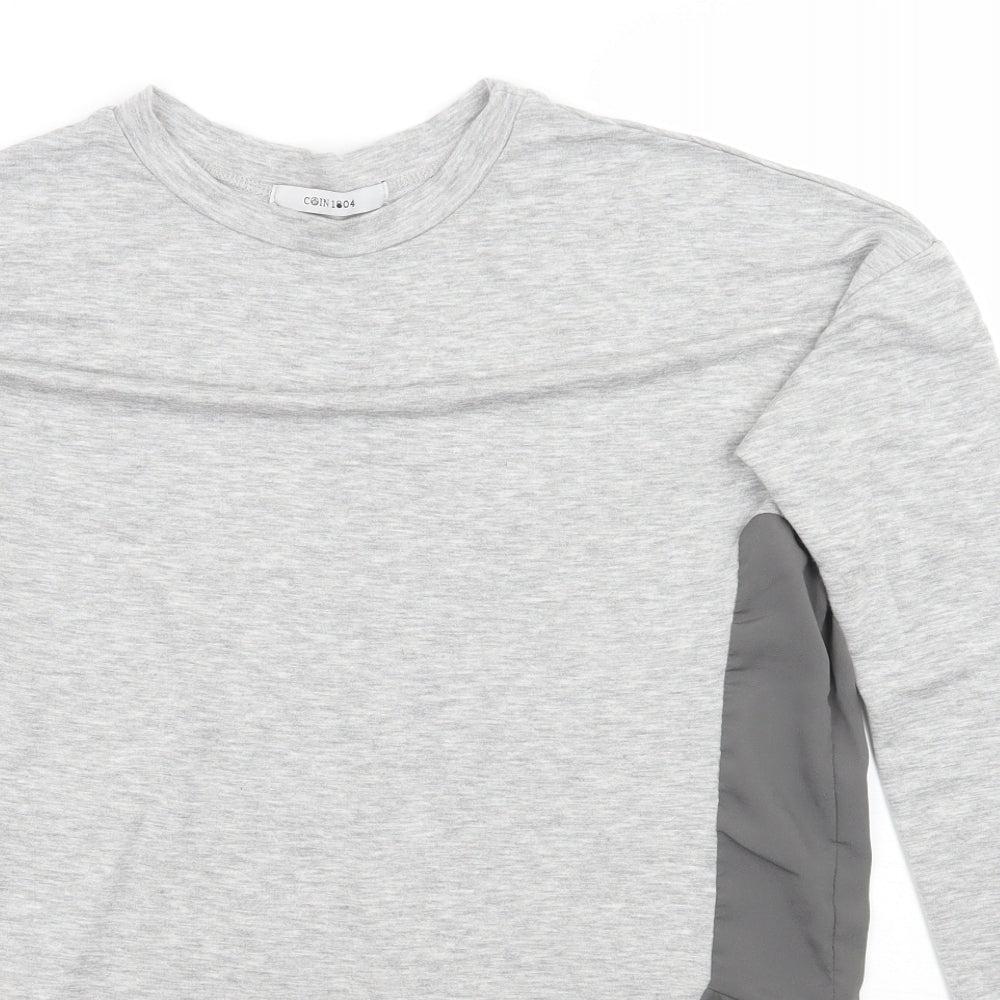 COIN 1804 Womens Grey   Basic T-Shirt Size M