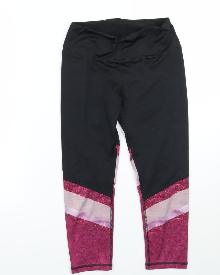 RBX Womens Black Capri Leggings Size XS L20 in