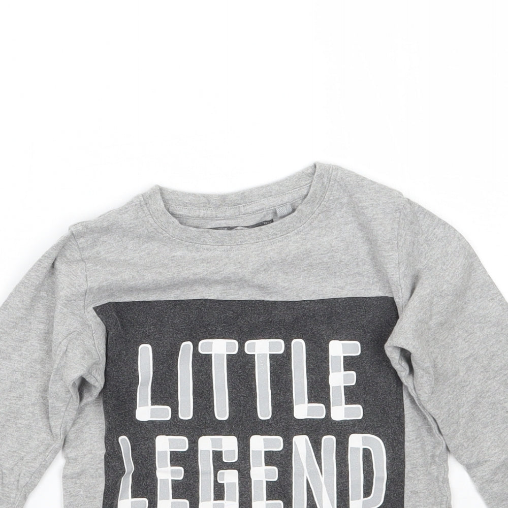 NEXT Boys Grey   Basic T-Shirt Size 2-3 Years