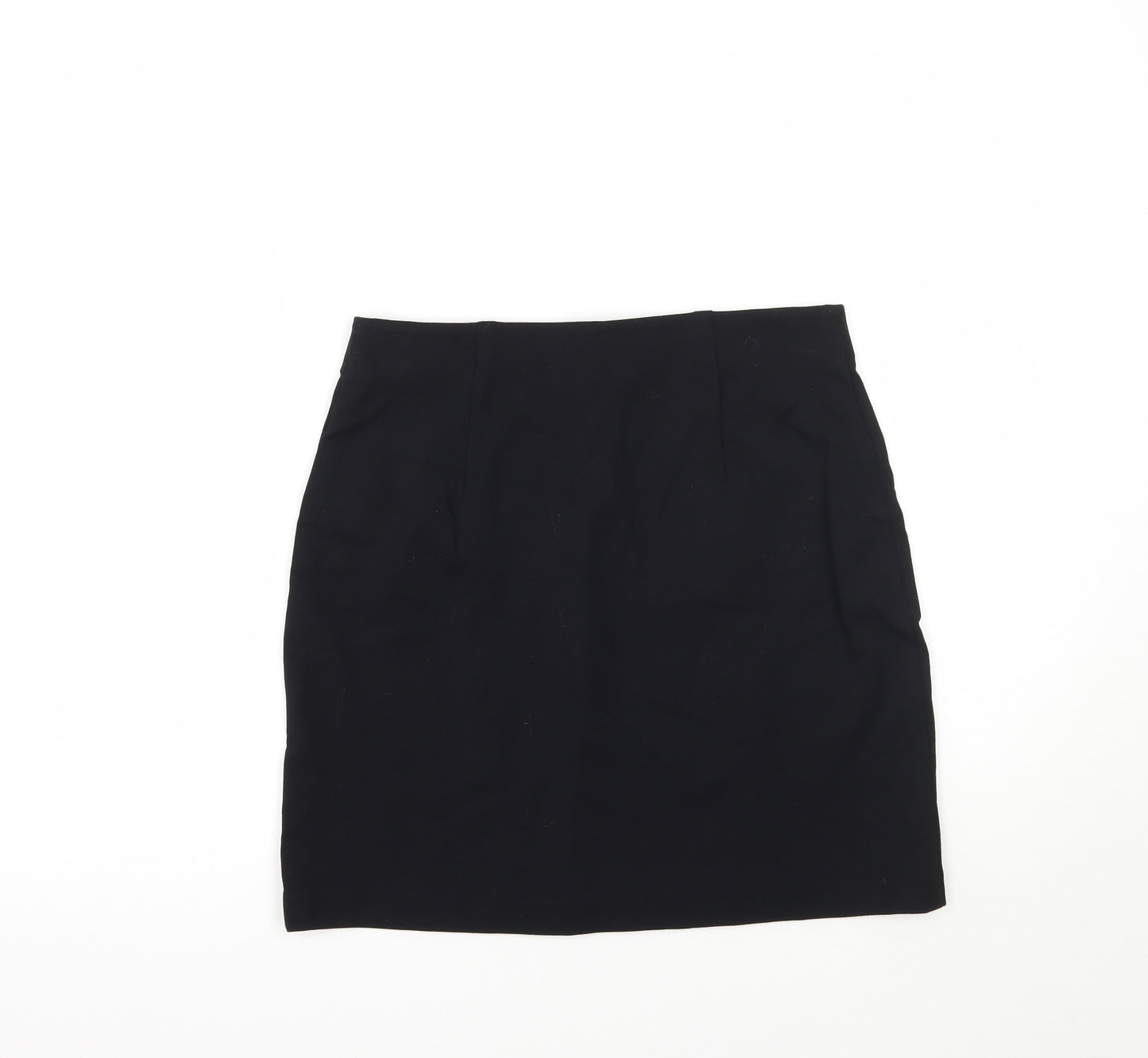 Marks and Spencer Womens Black  Rayon A-Line Skirt Size 8