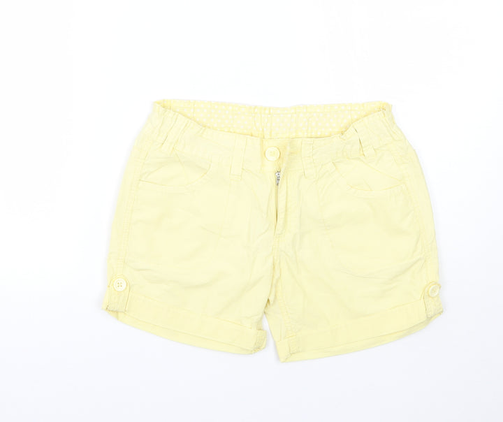 Preworn Womens Yellow   Bermuda Shorts Size 8