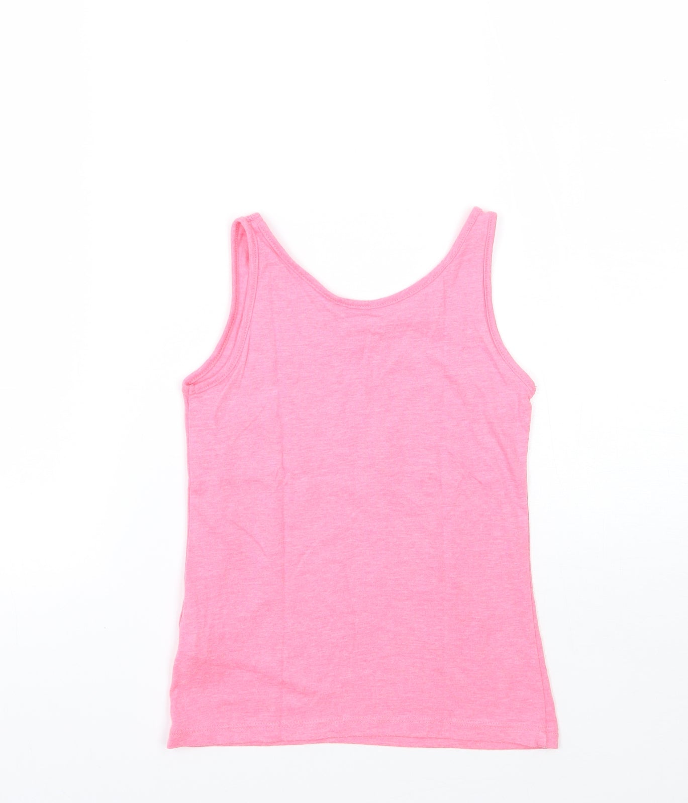 Young Dimension Girls Pink Floral  Basic Tank Size 6-7 Years