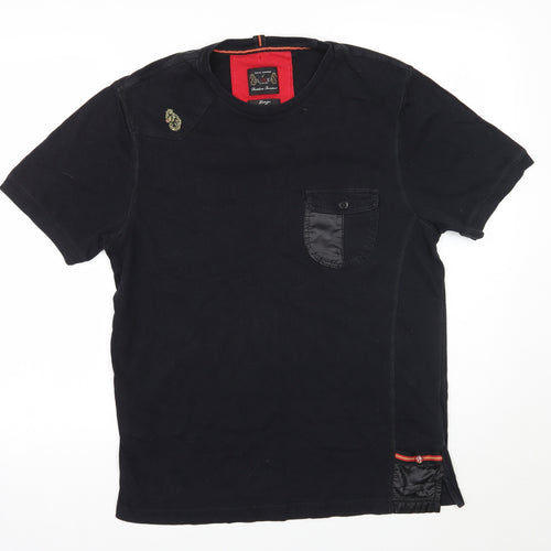 Luke Mens Black    T-Shirt Size L