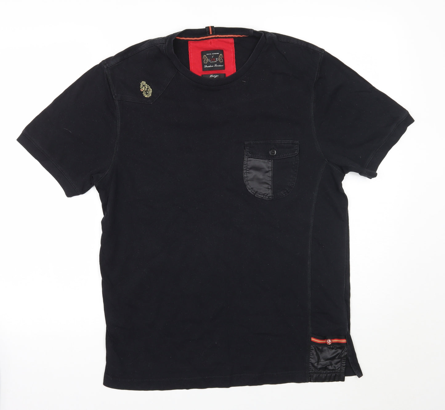 Luke Mens Black    T-Shirt Size L