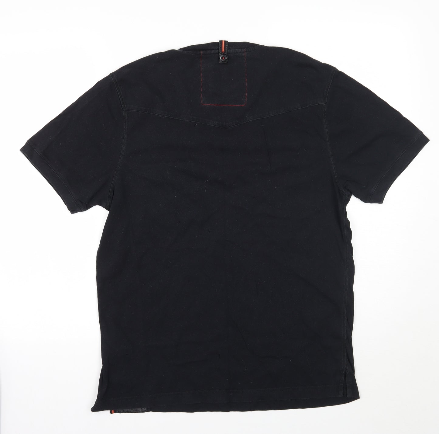 Luke Mens Black    T-Shirt Size L