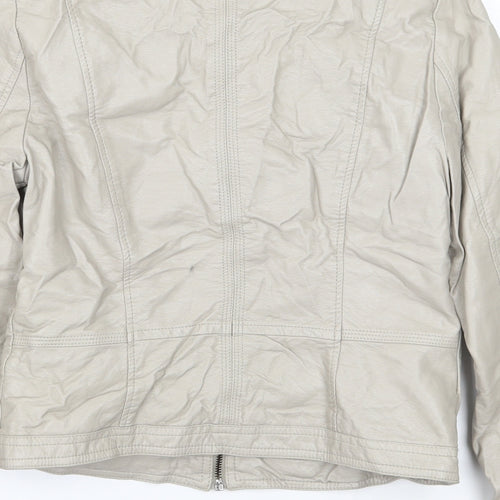 TU Womens Ivory   Jacket Coat Size 10