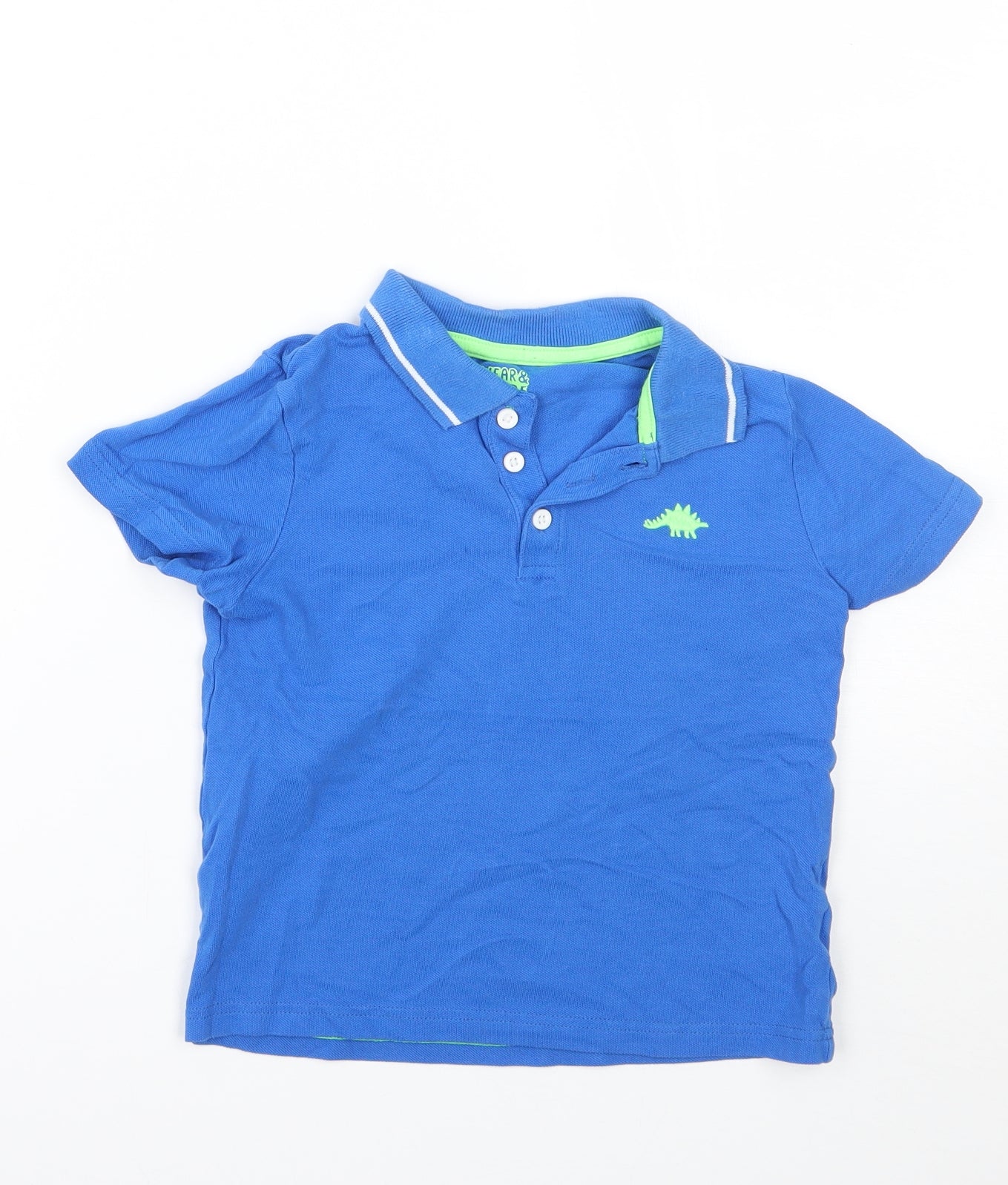 F&F Boys Blue   Basic Polo Size 5-6 Years
