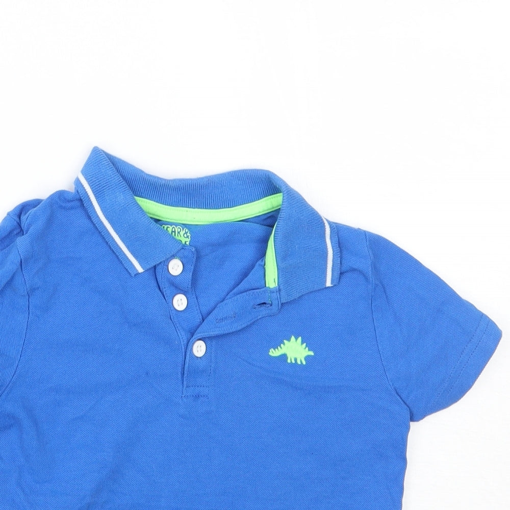 F&F Boys Blue   Basic Polo Size 5-6 Years