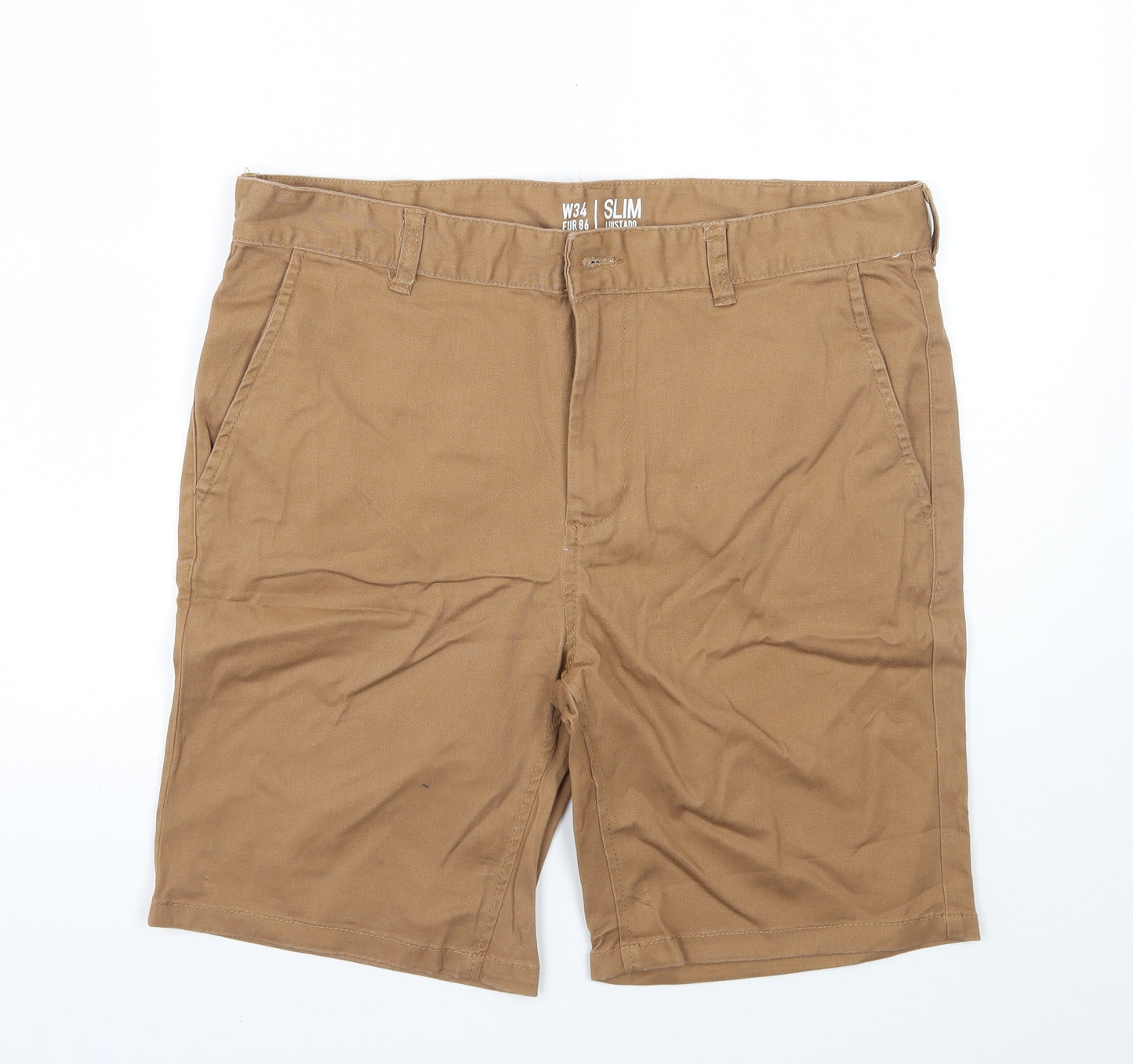 Pep&co Mens Brown   Chino Shorts Size 34