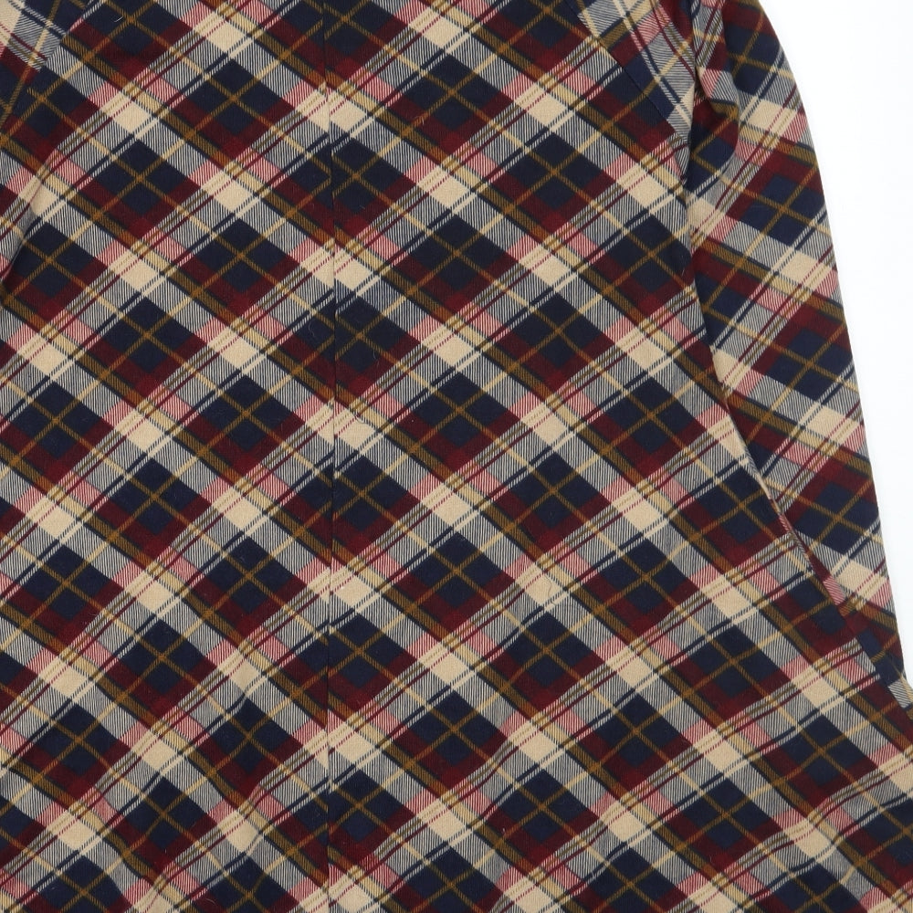 AX Paris Womens Blue Check  A-Line  Size 12