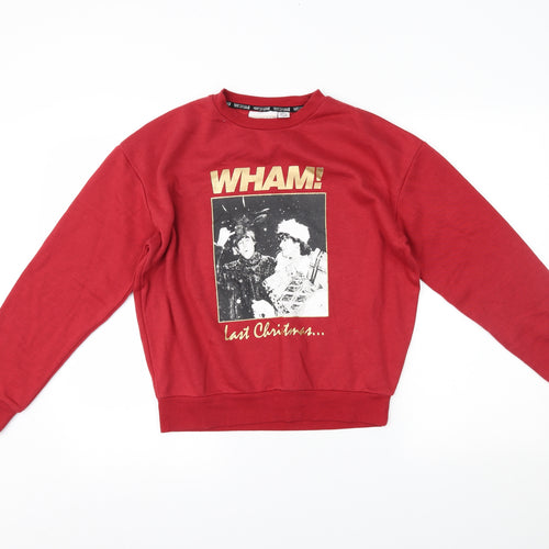 Primark Womens Red   Pullover Jumper Size 2XS