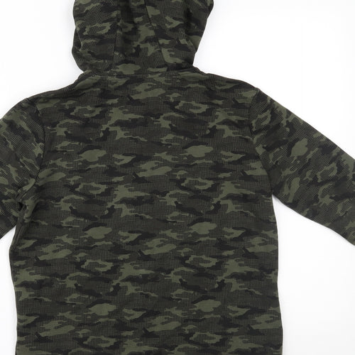 F&F Girls Green Camouflage  Cardigan Hoodie Size 8-9 Years