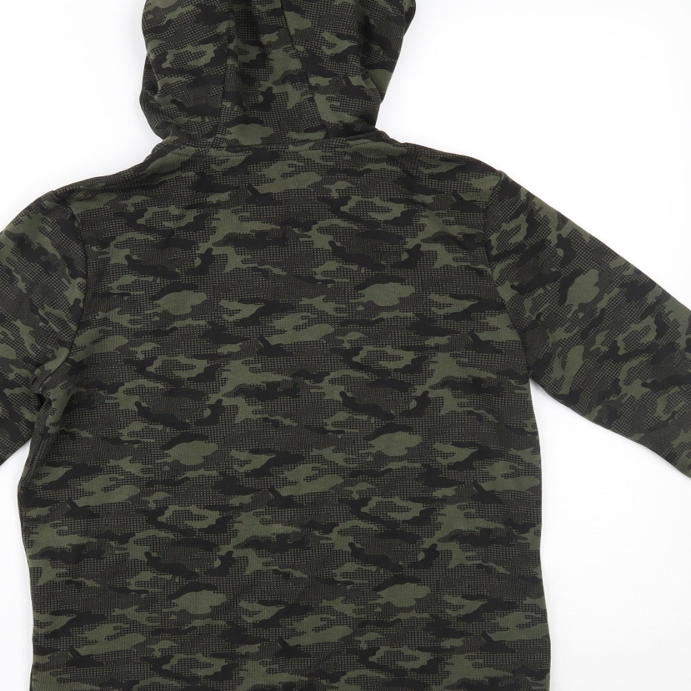 F&F Girls Green Camouflage  Cardigan Hoodie Size 8-9 Years