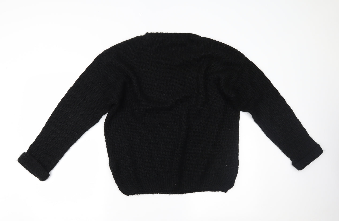 New Look Womens Black   Henley Jumper Size 14