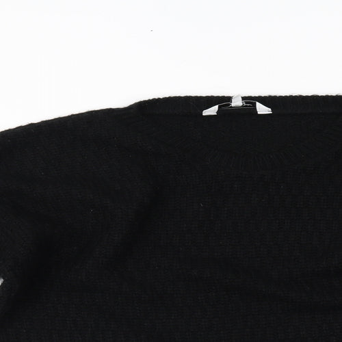 New Look Womens Black   Henley Jumper Size 14