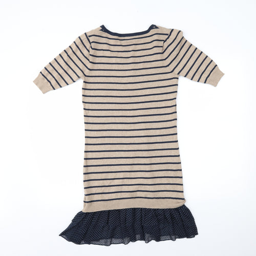 Dorothy Perkins Womens Multicoloured Striped  Jumper Dress  Size 8