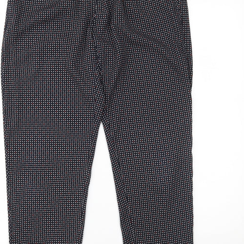 H&M Womens Multicoloured Polka Dot  Trousers  Size 12 L25 in
