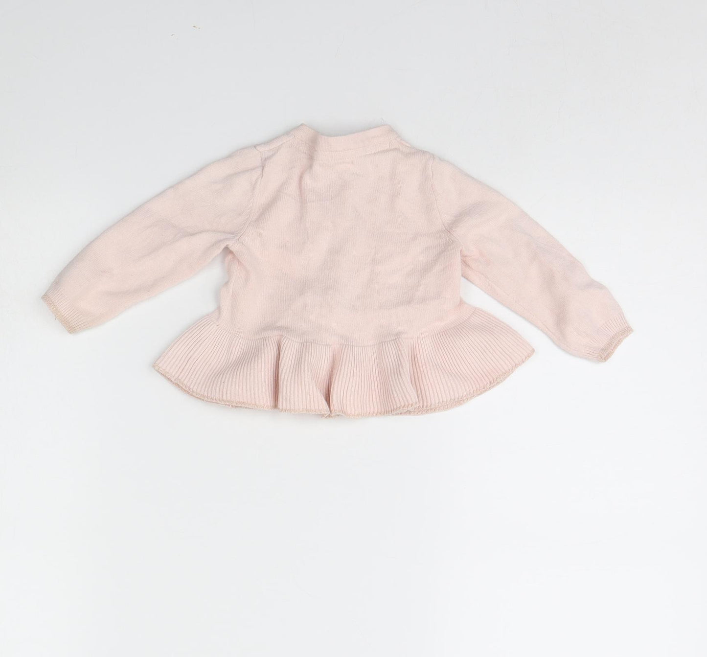 NEXT Girls Pink   Cardigan Jumper Size 9-12 Months