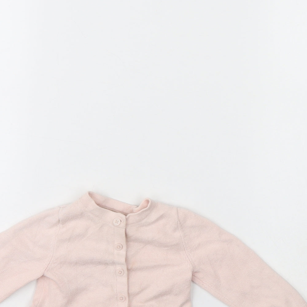 NEXT Girls Pink   Cardigan Jumper Size 9-12 Months