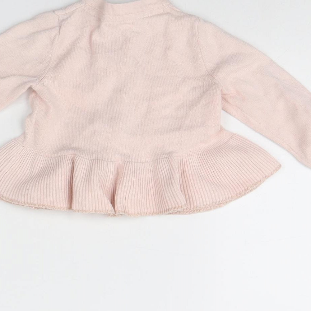 NEXT Girls Pink   Cardigan Jumper Size 9-12 Months