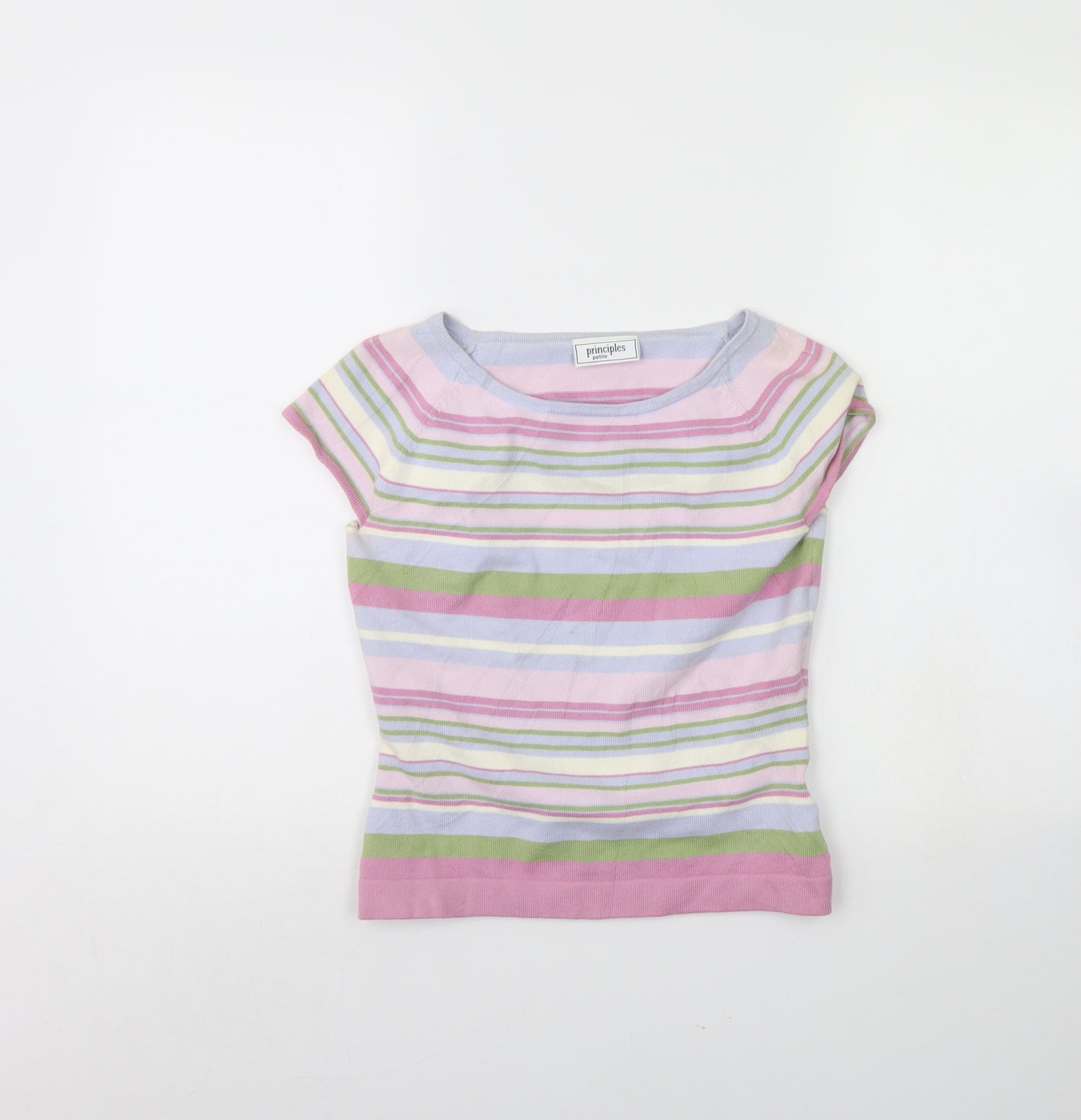 Principles Womens Pink Striped  Pullover Jumper Size 8