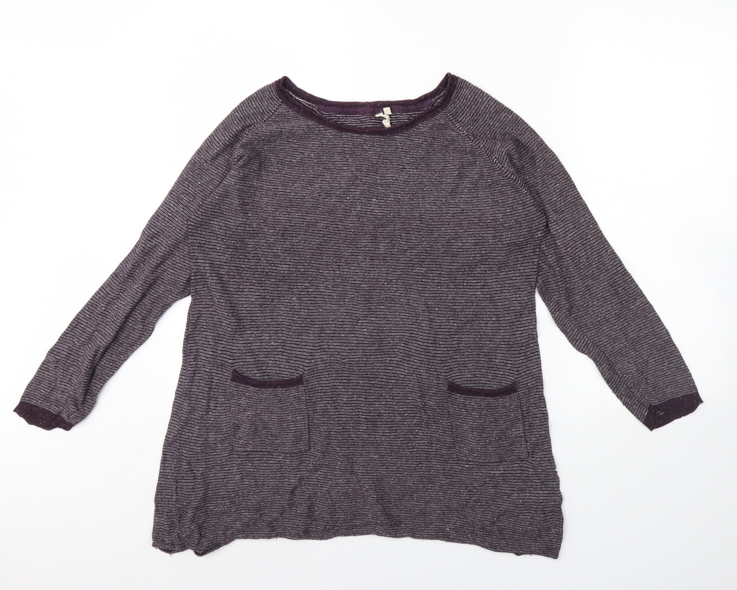White Stuff Womens Purple   Pullover Jumper Size 18