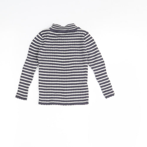 TU Girls Blue Striped  Pullover Jumper Size 2 Years