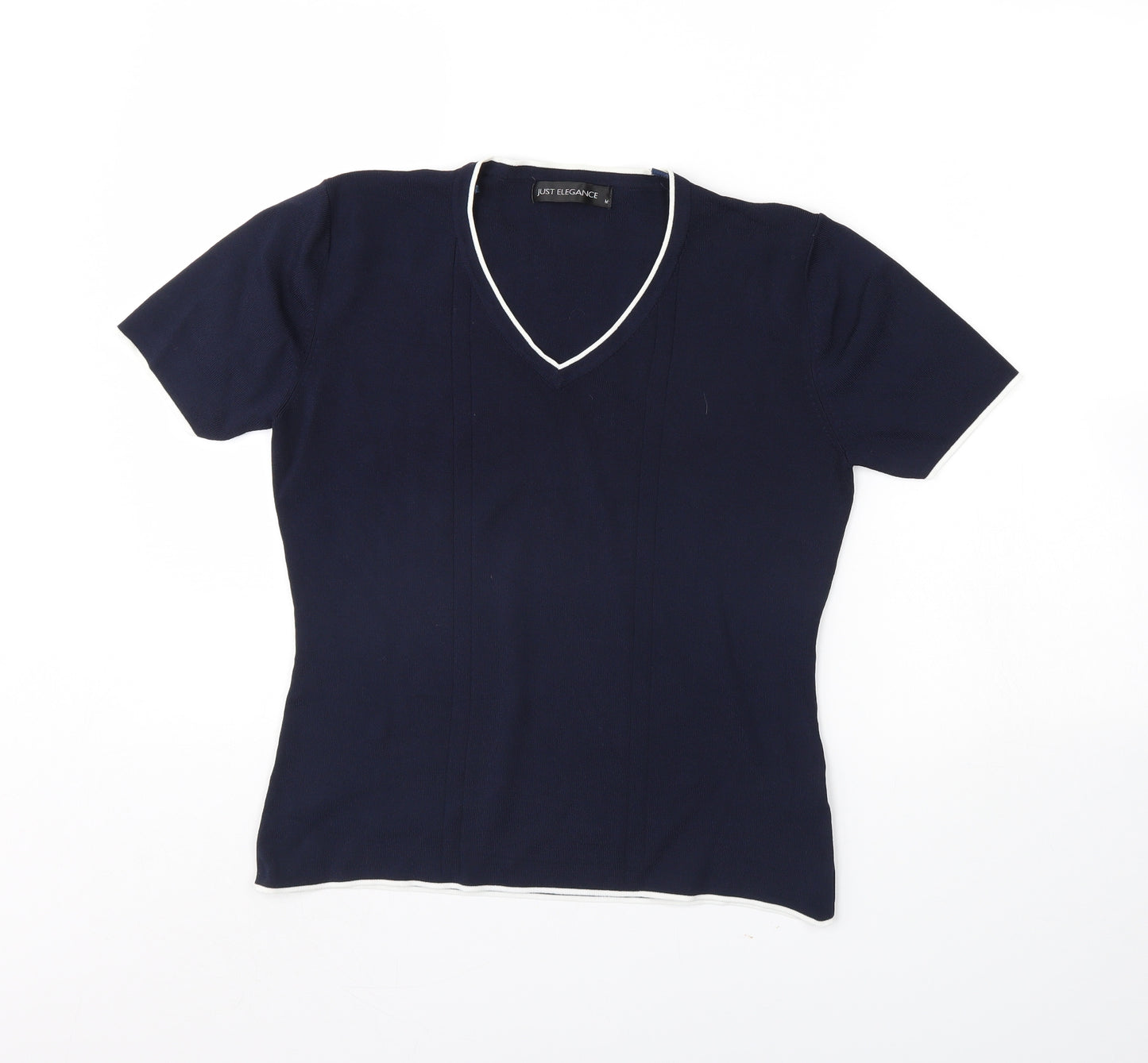 Just Elegance Womens Blue   Basic Blouse Size M