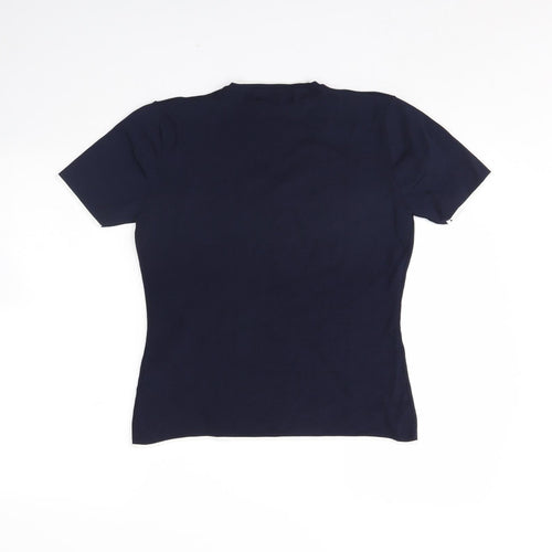 Just Elegance Womens Blue   Basic Blouse Size M