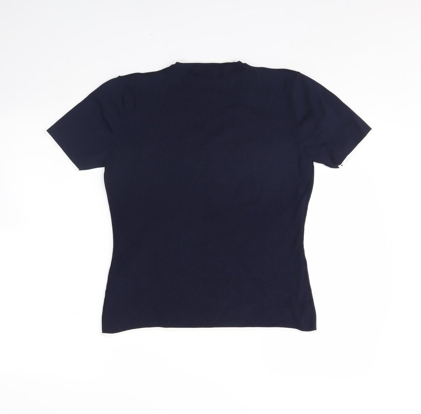 Just Elegance Womens Blue   Basic Blouse Size M
