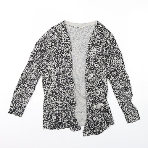 Peacocks Womens Black Animal Print  Cape Jumper Size 12