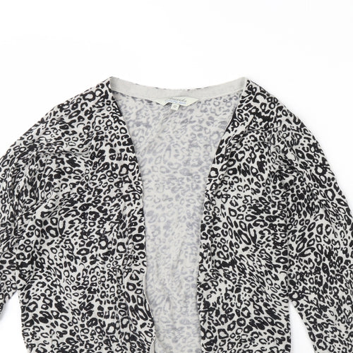 Peacocks Womens Black Animal Print  Cape Jumper Size 12