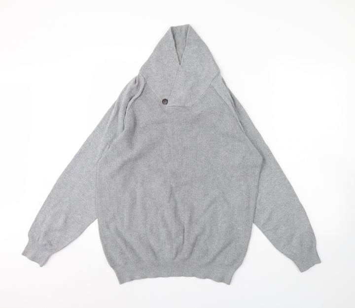 TU Mens Grey Pullover Jumper Size XL