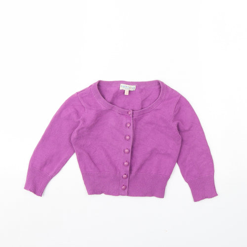 Indigo Girls Purple   Cardigan Jumper Size 7 Years