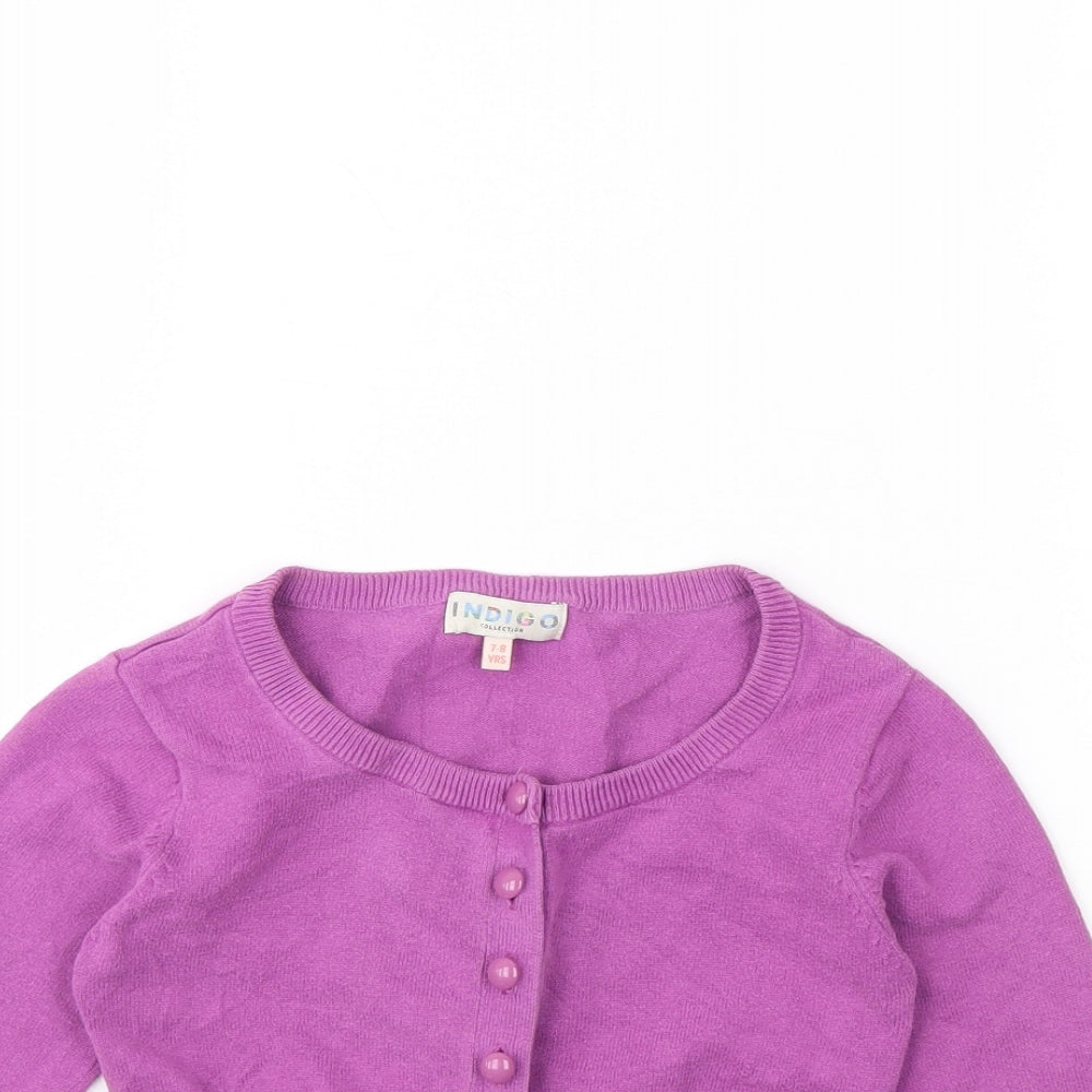 Indigo Girls Purple   Cardigan Jumper Size 7 Years