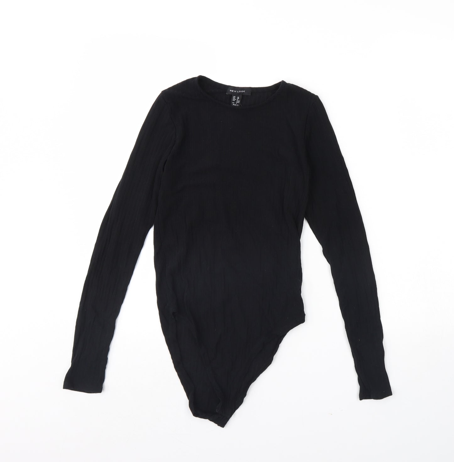 New Look Womens Black   Bodysuit One-Piece Size 10