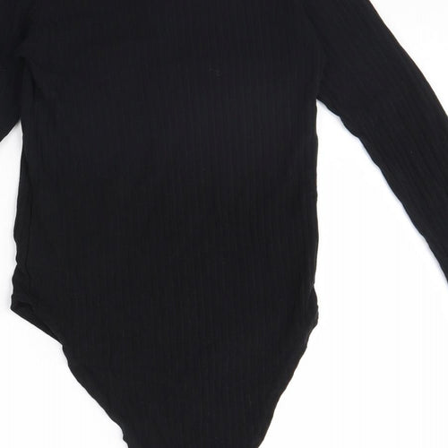New Look Womens Black   Bodysuit One-Piece Size 10