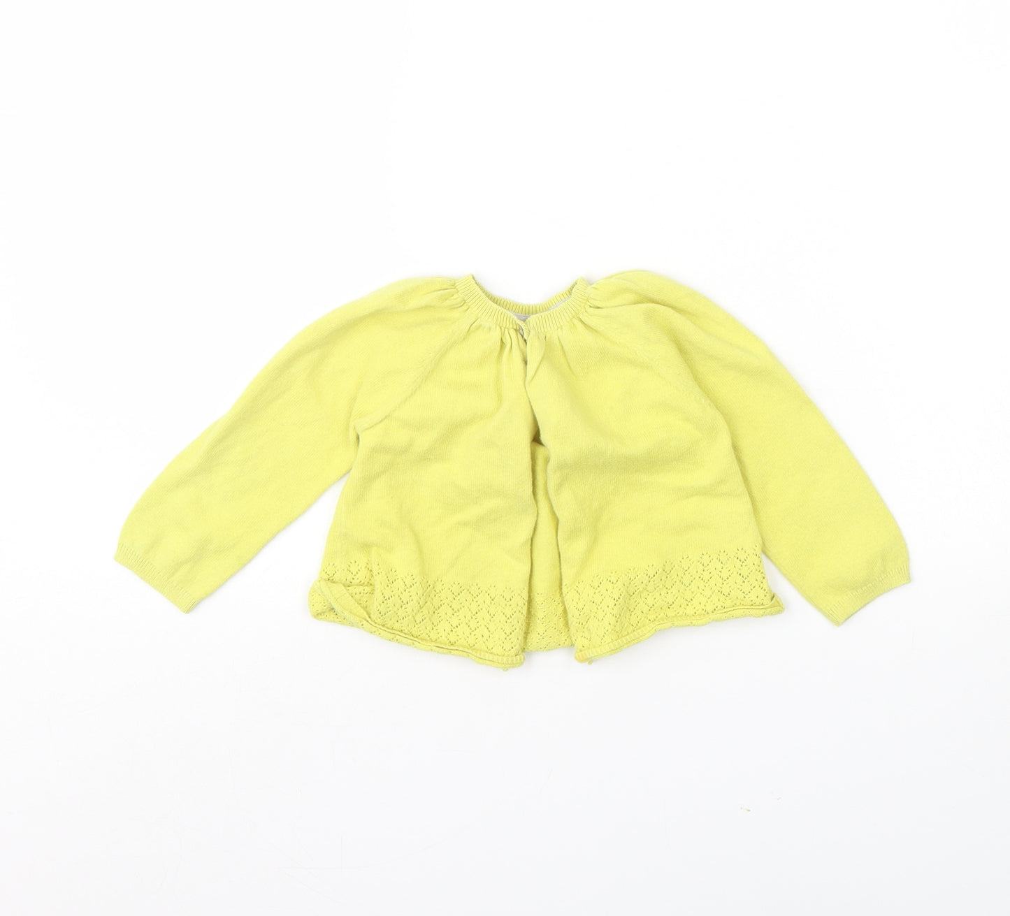 Baby Boden Girls Yellow   Cardigan Jumper Size 12-18 Months