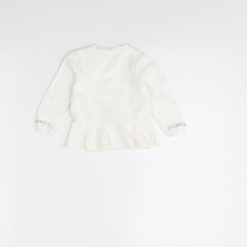 TU Baby White   Pullover Jumper Size 3-6 Months