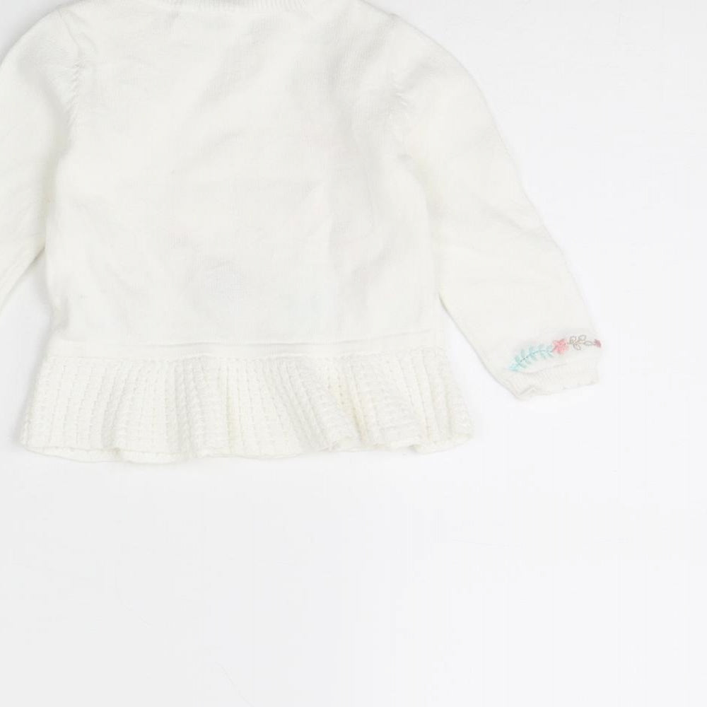 TU Baby White   Pullover Jumper Size 3-6 Months