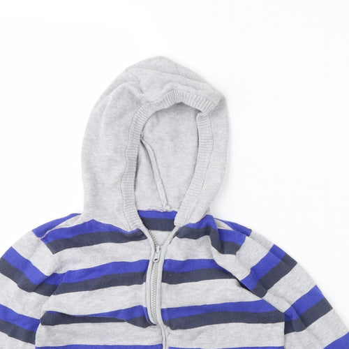 Cherokee Boys Blue Striped  Jacket  Size 7 Years
