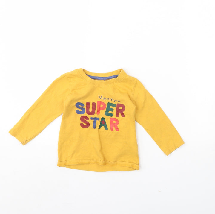 Primark Baby Yellow   Pullover Blouse Size 12 Months  - mummy's superstar